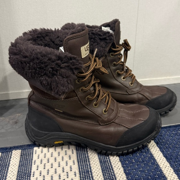 UGG ADIRONDACK 7.5 Women's Outdoor Waterproof Brown Leather Suede Boot Winter - Picture 2 of 16